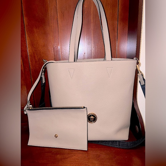 Versace calf skin tote w/ zipper pouch - Picture 1 of 6